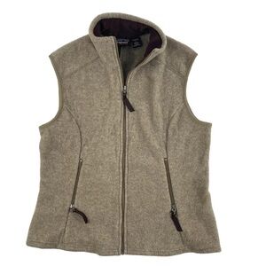 Patagonia Tan Synchilla Fleece Zipper Front Vest